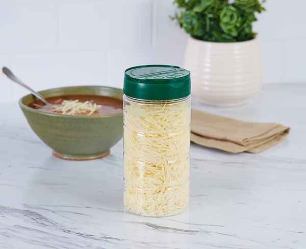 grated cheese ribbed bottle