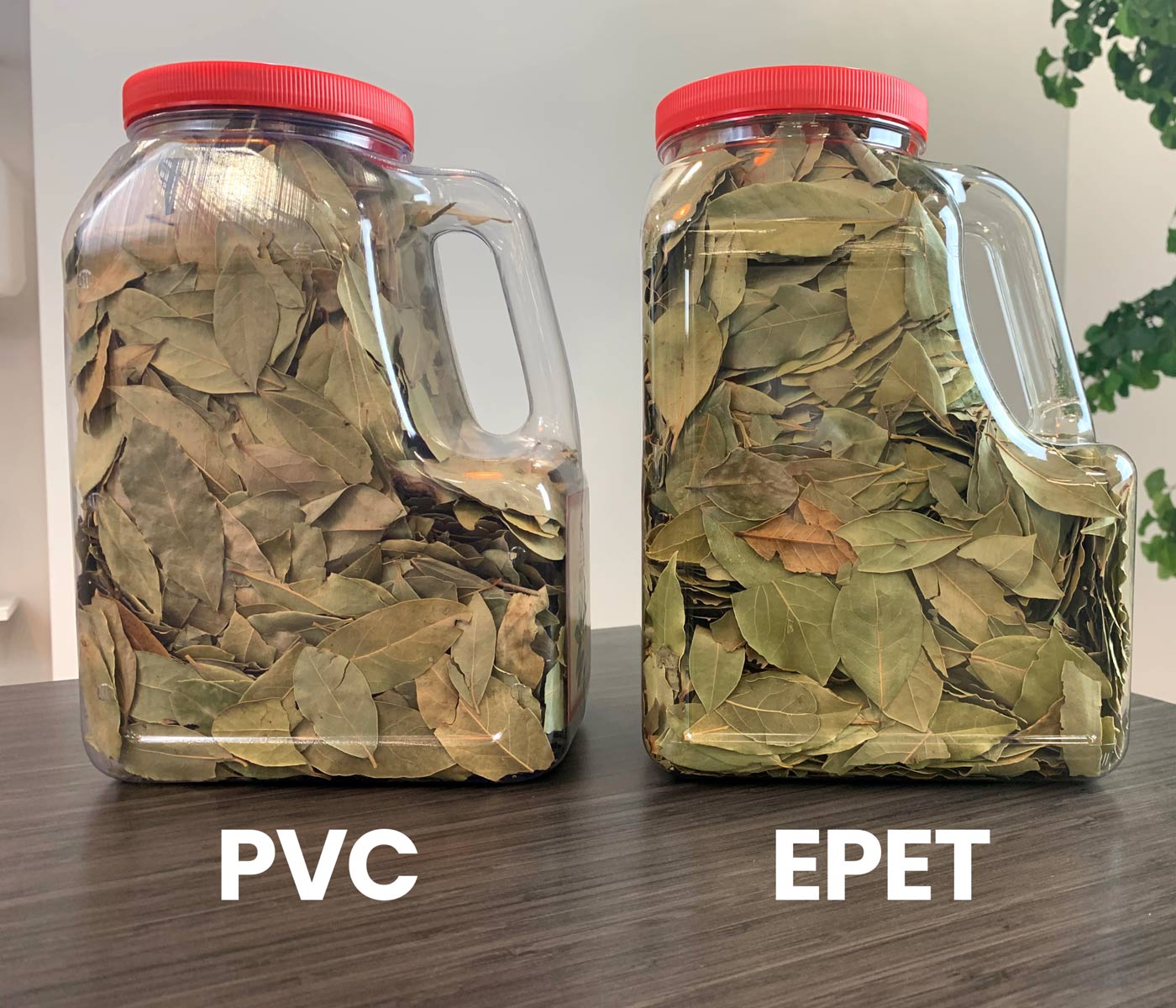 EPET vs PVC bottle clarity comparison