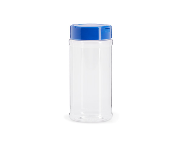16 oz spice bottle with blue cap