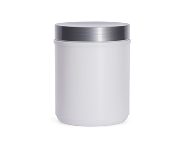 60 oz wide mouth canister with silver cap